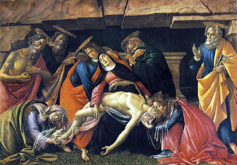 BOTTICELLI, Sandro Lamentation over the Dead Body of Christ dfhg China oil painting art